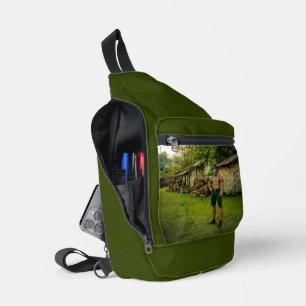 SlipperyJoe's Saint Patrick's Day festive leprecha Sling Bag