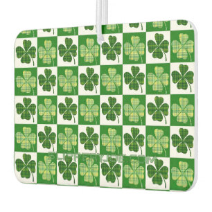 SlipperyJoe's Saint Patrick's Day four leaf clover Air Freshener