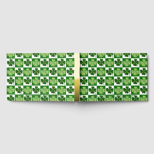 SlipperyJoe's Saint Patrick's Day four leaf clover Guest Book (Full)