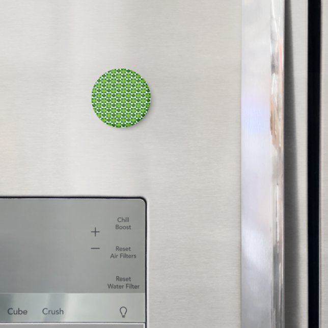 SlipperyJoe's Saint Patrick's Day four leaf clover Magnet (In Situ (Fridge))