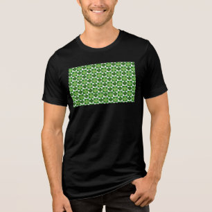 SlipperyJoe's Saint Patrick's Day four leaf clover Tri-Blend Shirt