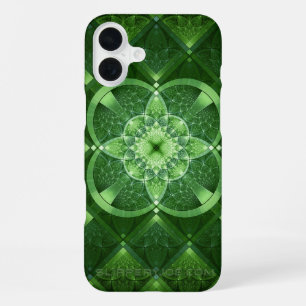 SlipperyJoe's Saint Patrick's Day glowing four lea iPhone 16 Plus Case