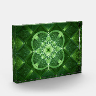 SlipperyJoe's Saint Patrick's Day glowing four lea Photo Block