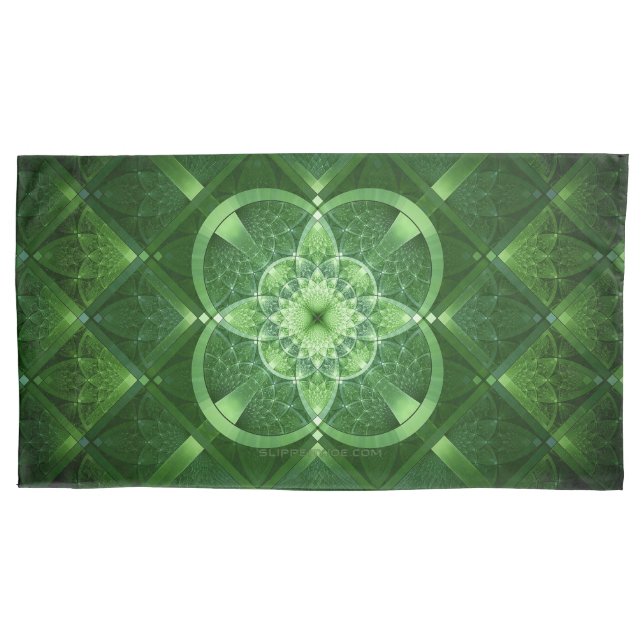 SlipperyJoe's Saint Patrick's Day glowing four lea Pillowcase (Front)