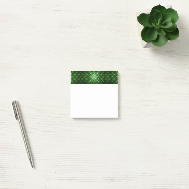 SlipperyJoe's Saint Patrick's Day glowing four lea Post-it Notes (Office)
