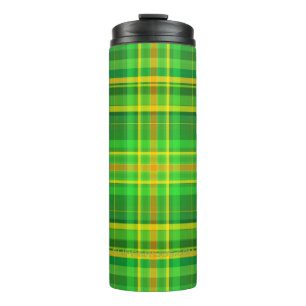 SlipperyJoe's Saint Patrick's Day green-yellow pla Thermal Tumbler
