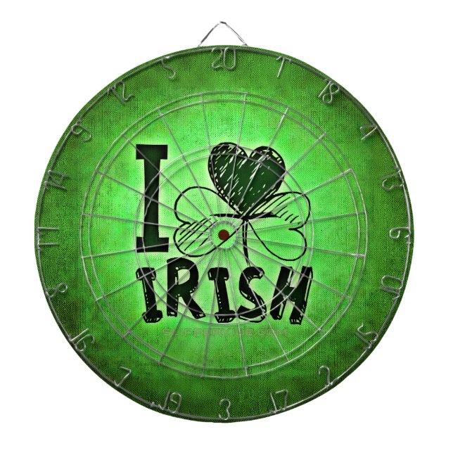 SlipperyJoe's Saint Patrick's Day holiday Irish pr Dartboard (Front)