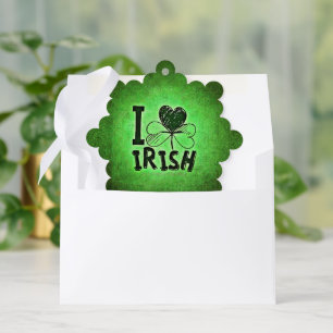 SlipperyJoe's Saint Patrick's Day holiday Irish pr Ornament Card