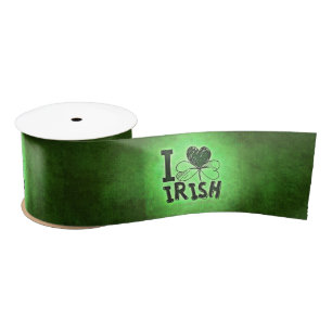 SlipperyJoe's Saint Patrick's Day holiday Irish pr Satin Ribbon