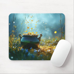 SlipperyJoe's Saint Patrick's Day large ornate pot Mouse Pad
