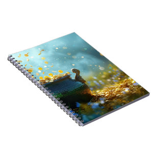 SlipperyJoe's Saint Patrick's Day large ornate pot Notebook