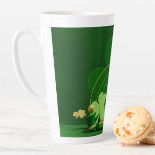 SlipperyJoe's Saint Patrick's Day LGBTQIA three-le Latte Mug