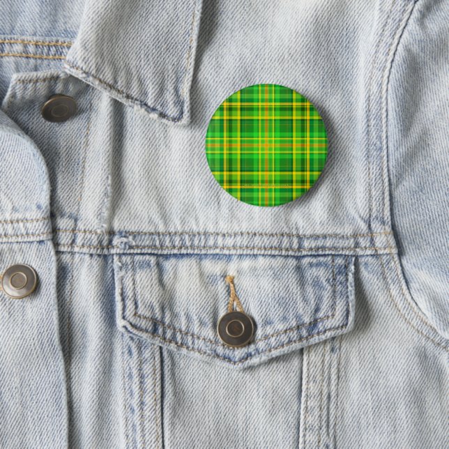 SlipperyJoe's Saint Patrick's Day reminiscent Iris 2 Inch Round Button (In Situ)