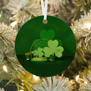 SlipperyJoe's Saint Patrick's Day theme leprechaun Metal Ornament