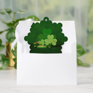 SlipperyJoe's Saint Patrick's Day theme leprechaun Ornament Card