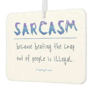 SlipperyJoe's sarcasm polished metal illusion high Air Freshener
