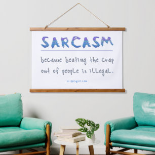 SlipperyJoe's sarcasm polished metal illusion high Hanging Tapestry