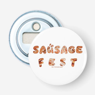 SlipperyJoe's sausage fest words long meat juicy t Bottle Opener