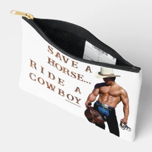 SlipperyJoe's save horse ride straw cowboy hat mus Accessory Pouch