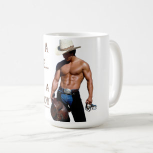 SlipperyJoe's save horse ride straw cowboy hat mus Coffee Mug