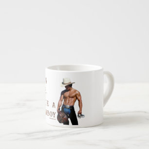 SlipperyJoe's save horse ride straw cowboy hat mus Espresso Cup