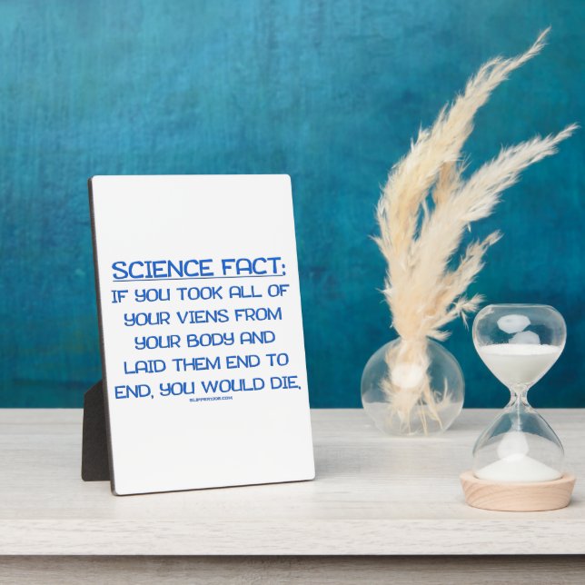 SlipperyJoe's science fact artistic body veins die Plaque (Side)