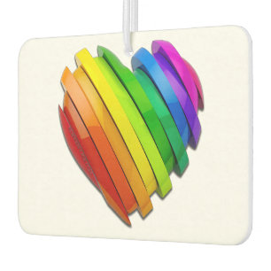 SlipperyJoe's sculptural three‑dimensional heart b Air Freshener