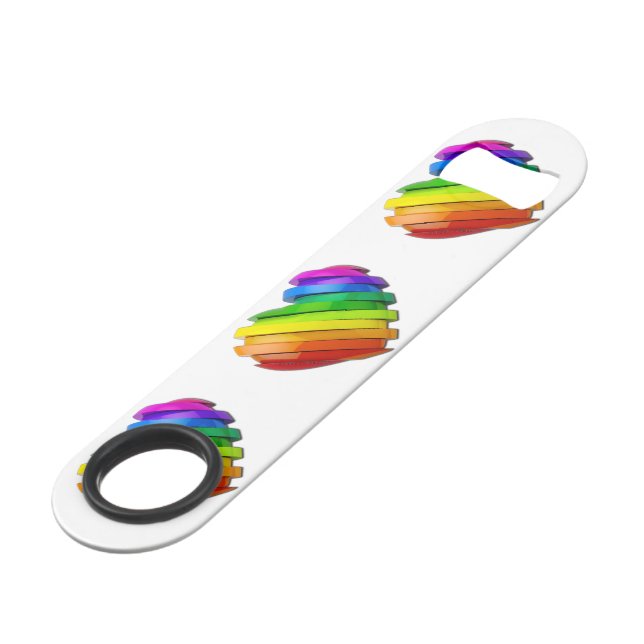 SlipperyJoe's sculptural three‑dimensional heart b Bar Key (Back Angled)