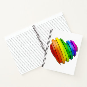 SlipperyJoe's sculptural three‑dimensional heart b Notebook