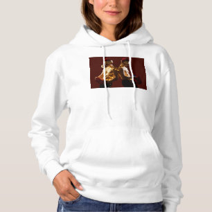 SlipperyJoe's shirtless men back-to-back Christmas Hoodie
