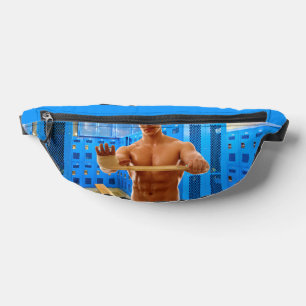 SlipperyJoe's shirtless muscular man abs chest sho Fanny Pack