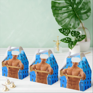 SlipperyJoe's shirtless muscular man abs chest sho Favor Box