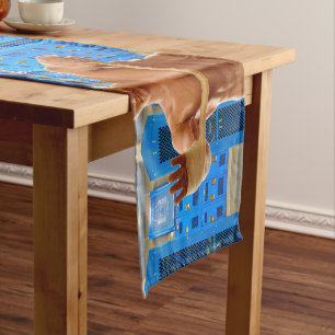 SlipperyJoe's shirtless muscular man abs chest sho Short Table Runner