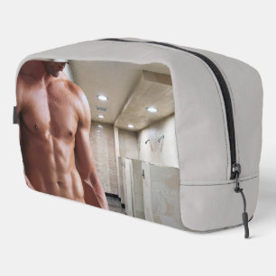 SlipperyJoe's shirtless muscular man torso sixpack Dopp Kit