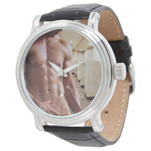 SlipperyJoe's shirtless muscular man torso sixpack Watch