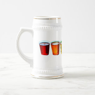 SlipperyJoe's shot glasses six cups arranged horiz