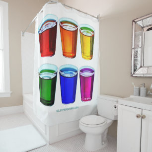 SlipperyJoe's shot glasses six cups arranged horiz