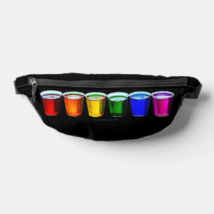 SlipperyJoe's shot glasses six cups arranged horiz Fanny Pack