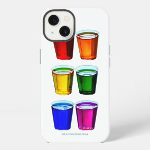 SlipperyJoe's shot glasses six cups arranged horiz iPhone 13 Case