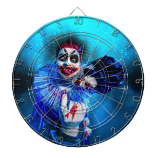 SlipperyJoe's sinister Halloween clown figure smea Dartboard