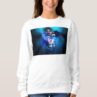 SlipperyJoe's sinister Halloween clown figure smea Sweatshirt