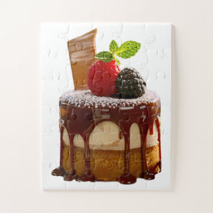 SlipperyJoe's small elegant cylindrical dessert sm Jigsaw Puzzle
