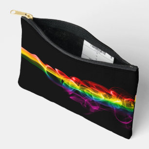 SlipperyJoe's smoke vivid rainbow-colours celebrat Accessory Pouch