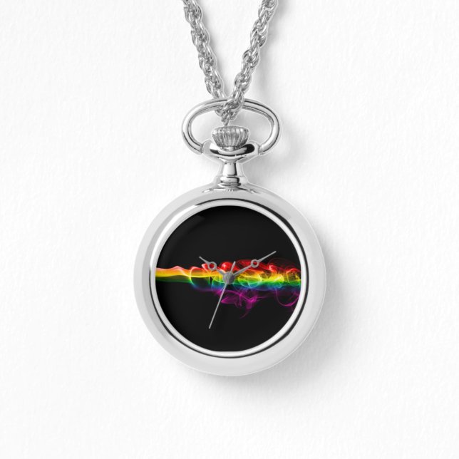SlipperyJoe's smoke vivid rainbow-colours celebrat Watch (Front)