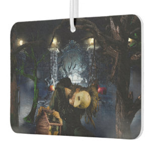 SlipperyJoe's spooky Halloween scary woods large i Air Freshener