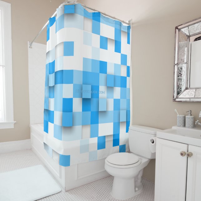SlipperyJoe's squares artwork mosaic modern three- (In Situ)