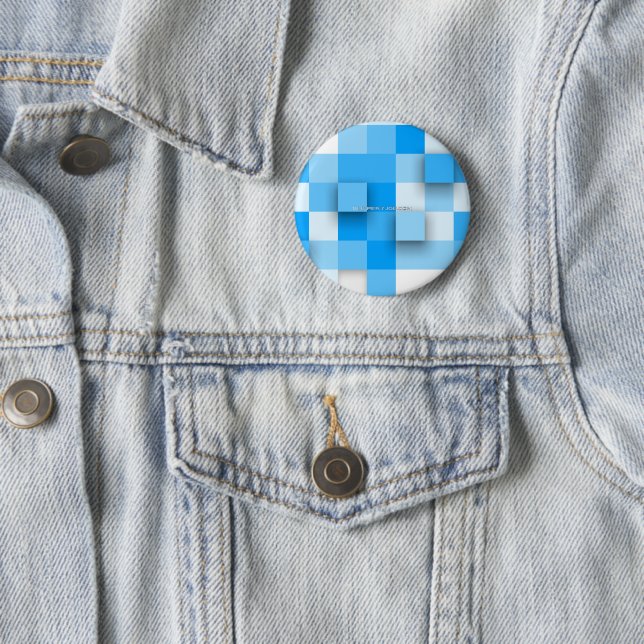 SlipperyJoe's squares artwork mosaic modern three- 2 Inch Round Button (In Situ)