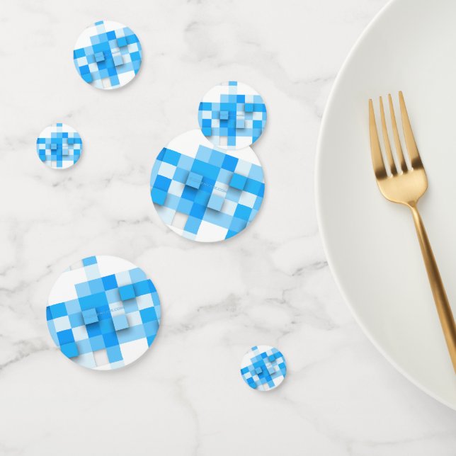 SlipperyJoe's squares artwork mosaic modern three- Confetti (Group)