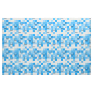 SlipperyJoe's squares artwork mosaic modern three- Fabric