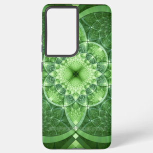 SlipperyJoe's St. Patrick's Day Fractal vortex hol Samsung Galaxy Case